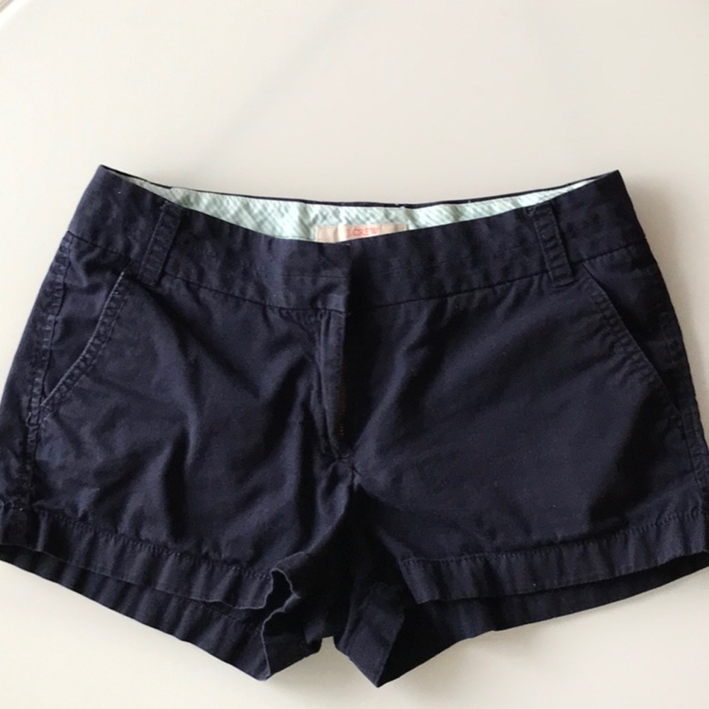 J Crew Navy Chino Shorts
